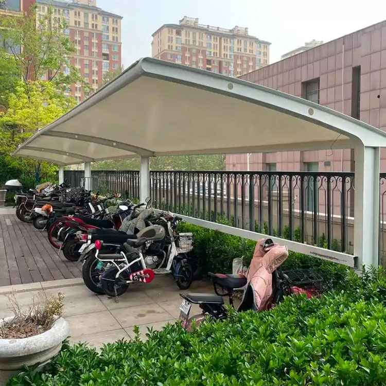 鄂州膜结构电动车棚